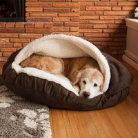 Manufacture Pet Accessories Washable Cozy Snoozer Luxury Cat Pet Bed Large Dog Cave Bed for dog