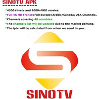 12 Months Arabic France USA Canada Latino IPTV Android Box Live Channels TV Brazil Arabic USA Sports SINOTV IPTV