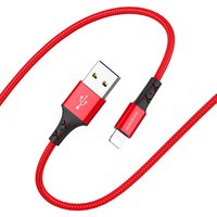 Hoco BOROFONE BX20 Red Nylon Braided Usb Cable For iPhone