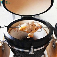 New design stainless steel electric bbq motorized rotisserie kit