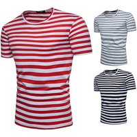 Slim Casual Striped T Shirt