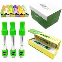 Wholesale 0.8/1ml New Model Printing Leave Ceramic Coil Atomizer Customize 510 Thread Battery Vape Cartridges Smart Vape