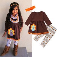 Long Sleeve Cotton Thanksgiving Outfit