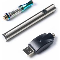 Custom logo elektronik sigara vaper variable voltage 510 thread cbd oil vap cartridge vape pen battery