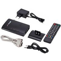 External TV Tuner AV To VGA MTV Box Tuner Receiver HD LCD CRT VGA TV Set Top Box With Remote Control for HDTV Computer Monitor