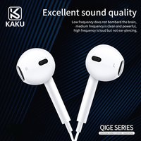 KAKU Mic volume control mobile phone 3.5mm jack wired earphone earpod earbuds for apple iphone earphone