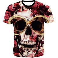 Skull 3D Printed Short Sleeve T shirt