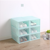 2019 Pretty Storage Boxes for Girls Foldable Closet Organizer Stackable Shoe Container Storage Cubes