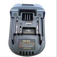 Battery Adapter DM18M for Dewalt 20V for Makita 18V Lithium BL1830 BL1840 BL1850 14.4V-18V conversion