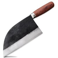 Traditional Chinese Cleaver Forged Chef Knife Carbon Steel Kitchen Knives Meat Slicing Vegetables Cooking Tool Slaughter Butcher