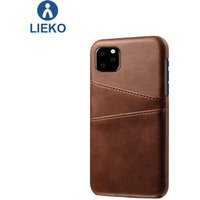 High quality back cover for iphone XI 11 case real leather card slot holder case for iphone XI 11 colorful leather case