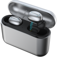 5.0 tws blue-tooth wireless earphone 3D Deep bass waterproof earbuds headset with power bank charger pod