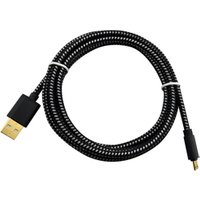 Android fast charging cable with netting and gold plated plug type 2.0A to usb micro cable