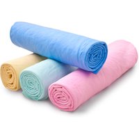 Wholesale car wash natural chamois towel fabric cloth 100% cotton harga lap kanebo plas synthetic pva chamois grip fabric