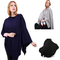Multi-Use Adjustable Buttons Nursing Top Modal Maternity Poncho Full Coverage Nursing Poncho Cover Breastfeeding Cover Poncho