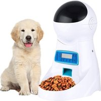 4 Meal Timer Programmable Automatic Cat Feeder Pet Food Dispenser for Small Middle Cat Dog