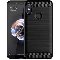Carbon Fiber Shockproof Soft TPU Back Cover mobile Phone Case For xiaomi redmi note 5 Pro