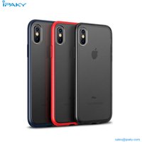 China Ipaky Newest Luxury Anti Shock Pc mobile Back cover Matte Phone Case For Iphone X 8 7 6 Plus