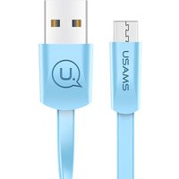 2018 new arrival usams U2 series mobile phone colorful TPE micro usb flat cable