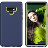 360 Degree All-round Protection Mobile Phone Case Solid Color PC Silicone 3 in 1 Back Cover For Samsung Galaxy Note 10 Case,