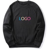 Plain Black Crewneck Sweatshirt for Men