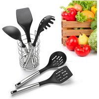 Wholesale Kitchen Accessories 5 Piece Silicone Kitchen Utensil Set Cooking Utensils
