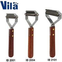 Pet Hair Grooming Wooden Handle Knife Rake Dog Comb