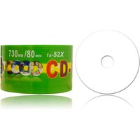 FULL PRINTABLE BLACK CD-R 700 MB 52X blank cd in bulk blank dvd printable grade A
