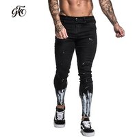 Slim Fit Ripped Stretch Denim Jeans