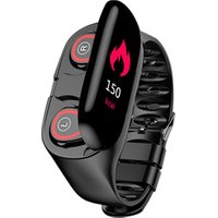 NEW Best M1 blue tooth 5.0 earphones watch with heart rate blood pressure headphone smart watch wristband