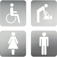 Schildershop24 50% Rabatt auf Edelstahl TürschildPiktogramme sichern