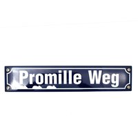 Schildershop24 Profitieren Sie von 53% Rabatt auf Emailleschild Promille 40 x 8 cm