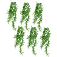 Pack of 6 x 80cm Hanging Artificial Staghorn Fern