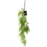 100cm Artificial Hanging Maidenhair Fern Plant Dark Green