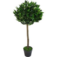 Deluxe Luxury Artificial Bay Leaf Laurel Tree Topiary Ball - 90cm (3ft) Tall
