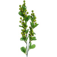70cm Artificial Green Berry Spray