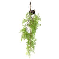 100cm Artificial Hanging Maidenhair Fern Plant Light Green