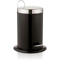3 liters skandinavisk pedalhink för badrum - svart