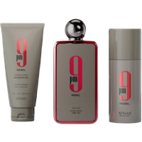 Afnan 9PM Rebel Eau De Parfum, Shower Gel & Deodorant Spray Gift Set
