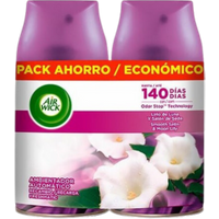 Air Wick Smooth Satin & Moon Lily luftfräschare - 2x250ml