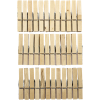 All About Home Träklämmor - 36 st.