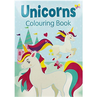 Alligator Books Målarbok Enhörningar Blå - 32 sidor