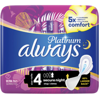 Always Platinum Storlek 4 Secure Night - 7 st