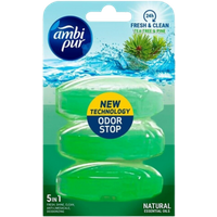 Ambi Pur Tea Tree & Pine WC Block Refill Assorted - 3 st