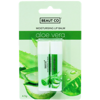 Beaut Co Återfuktande Aloe Vera Läppbalsam Twin Pack – 4.5 g
