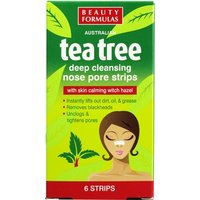 Beauty Formulas Tea Tree Nose Pore Strips - 6 st.