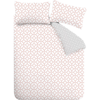 Catherine Lansfield Geo Rosa påslakan - Enkel