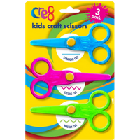 Cre8 Kids Craft Scissors – 3 st