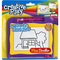 Creative Play Mini Doodler Magnetic Sketcher Pad Assorted