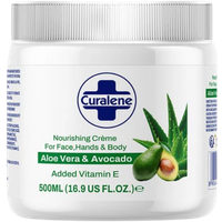 Curalene Aloe Vera & Avocado Närande Body Cream - 500 ml